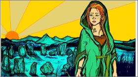 There are several Pagan Celtic-wise women who have become Christian saints. One of the most famous is Saint Brigid. 